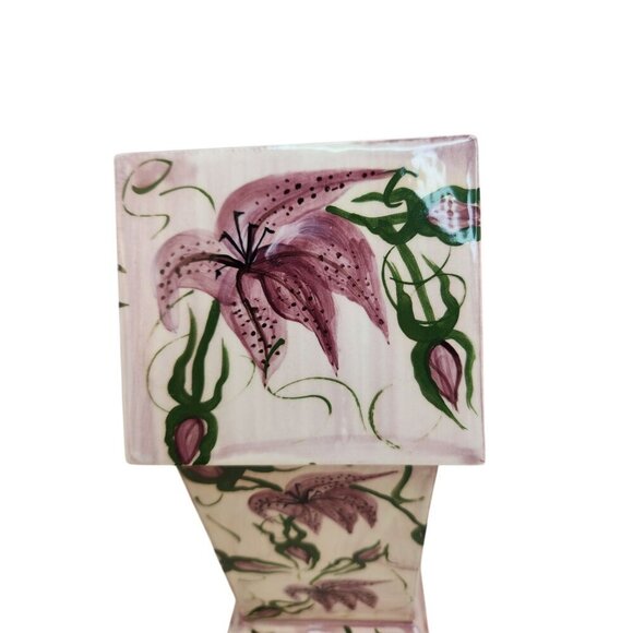 Hand-Painted Ceramic Birdhouse With Floral Design By Visions Of Nature Mary M Co - Picture 10 of 12